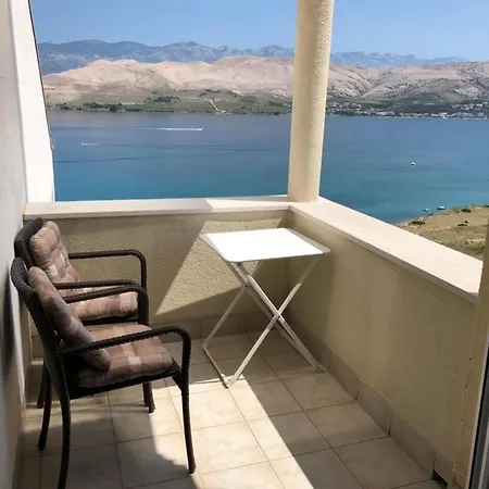 Apartma Pag Blue Ocean 2 With Sea View باغ